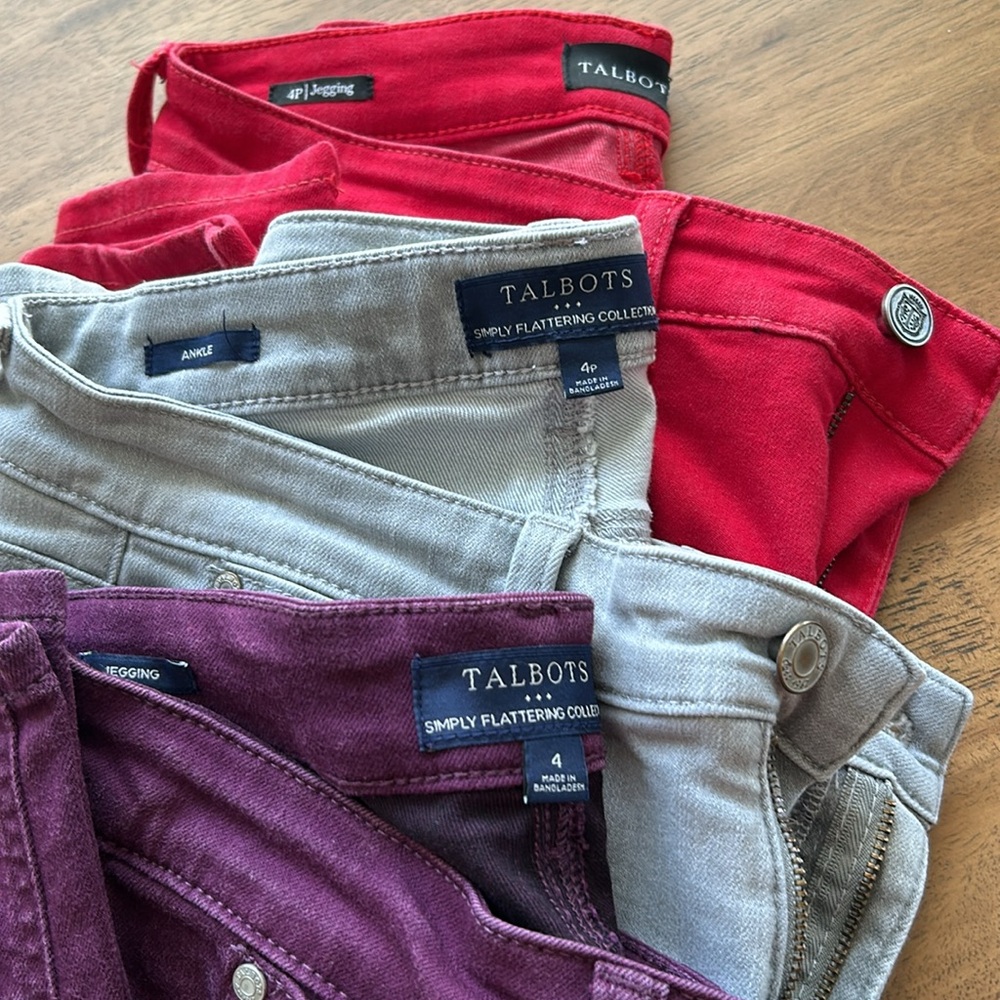 Set of 3 Talbots slacks.